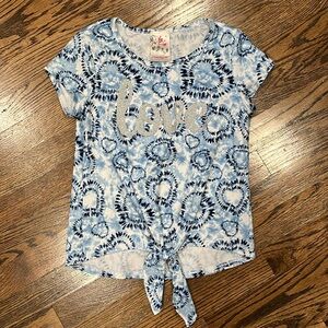 Girls Jenna And Jessie Short Sleeve Love Shirt